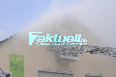 Dachgeschoss in Deizisau in Brand
