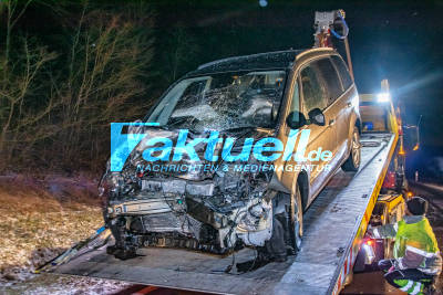 Tödlicher Verkehrsunfall auf der B296 bei Deckenpfronn