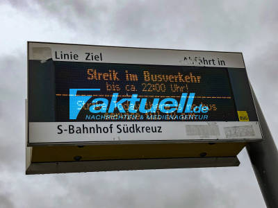 Berlin - erneuter Streik bei der BVG