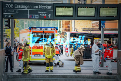 Unfall am Esslinger Bahnhof mit Regionalzug - Ein schwer Verletzter