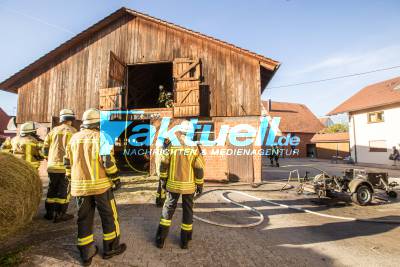 Erneuter Scheunenbrand in Weissach im Tal fordert Feuerwehr