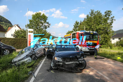 Deggingen Richtung Bad Ditzenbach Unfall beim Abbiegen 3 Verletzte