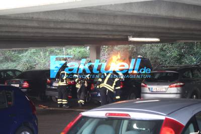 Winnenden: Vollbrand in der Tiefgarage von 2 Fahrzeugen 
