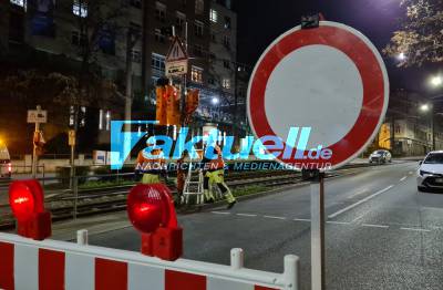 Sperrung hohenheimer Str aufgrund Gleisarbeiten, Umleitung über danneckerstraße bis 6.4.