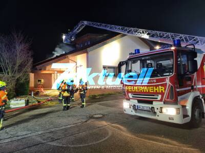 Dachstuhlbrand in Bad Rappenau - Feuer konnte schnell gelöscht werden - Hoher Sachschaden am Neujahrsmorgen