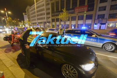 Polizeikontrolle auf der Theodor-Heuss-Strasse