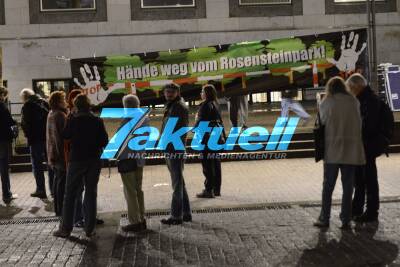 S21-Gegner besetzen Stuttgarter Rathaus
