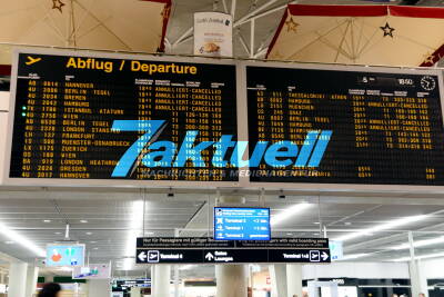 Sturm Xaver: Gestrandete Passagiere auf dem Flughafen Stuttgart