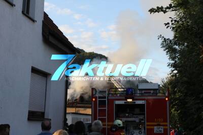 Wohnungsvollbrand in Geislingen an der Steige - Haus unbewohnbar und einsturzgefährdet