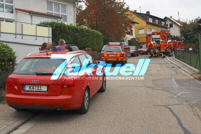 Wohnhausbrand in Karlsbad-Auerbach: Eine Person verletzt