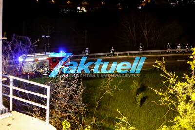 Schwerer Unfall in der Nacht des 1. Mai auf der A81 Ludwigsburg - 3 Verletzte zu beklagen - Große Suchaktion