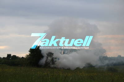 Brand einer Gartenhütte