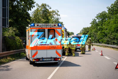 Mehrere Verletzte bei Schwieberdingen: Verkehrsunfall auf das B10 Höhe Anschlussstelle Industriegebiet Schwieberdingen