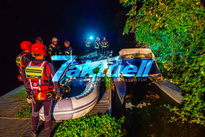 Motorboot am Neckar in Brand gesteckt - mutmaßliche Randalierer zerstören mehrere Ruderboote