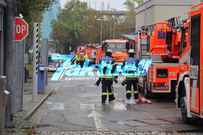 Ammoniak ausgelaufen - Großeinsatz der Feuerwehr am Kraftwerk Münster