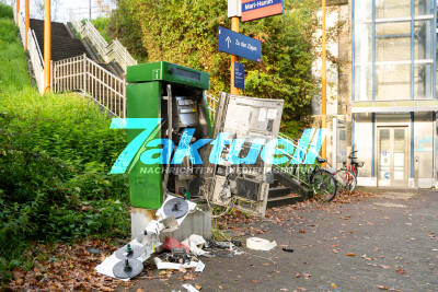 Fahrkartenautomat in Marl-Hamm gesprengt - Polizei sucht Zeugen
