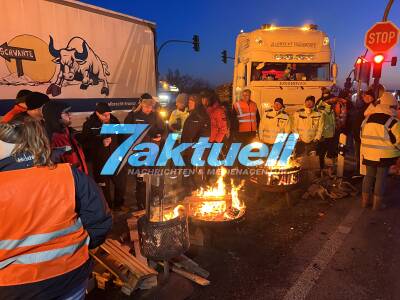 Bundesweiter Bauernprotest: Bauern blockieren in Landkreis Oberhavel alle Kreisverkehre und Autobahnzufahrten