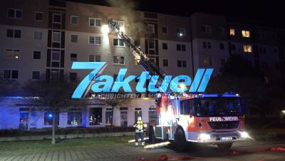 War es Mord? Zwei Teenager festgenommen - Zwei Tote bei Wohnungsbrand in Leipziger Plattenbau - weitere Personen zT schwer verletzt, Menschenrettung ON TAPE
