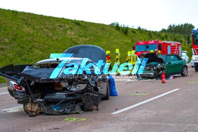 Massenanfall von Verletzten bei Unfall auf A10 - Drei Kilometer Stau auf dem Berliner Ring