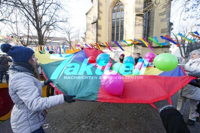 Friedlicher Protest gegen AfD-Landesparteitag in Nürtingen