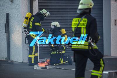 Große Einsatzübung der Freiwilligen Feuerwehren Ludwigsburg und Freiberg am Neckar auf Monrepos-Gelände