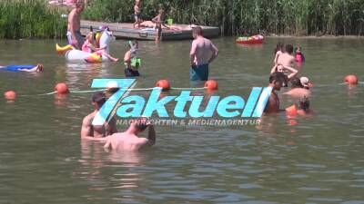 Hitze, Hitze, Badewetter! Aufnahmen vom Plüderhauser Badesee - 